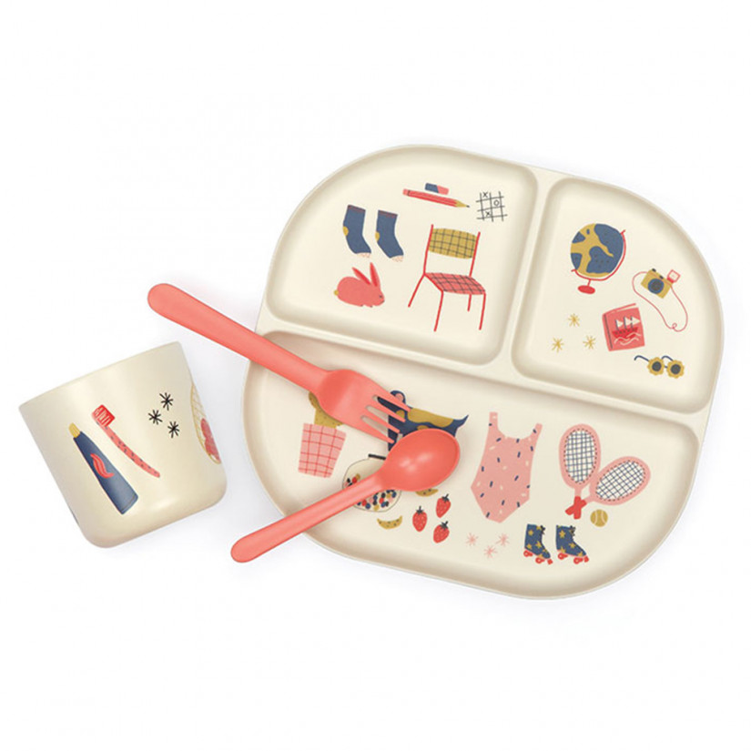 Ekobo Coffret Repas Enfant Corail Officine Clisson